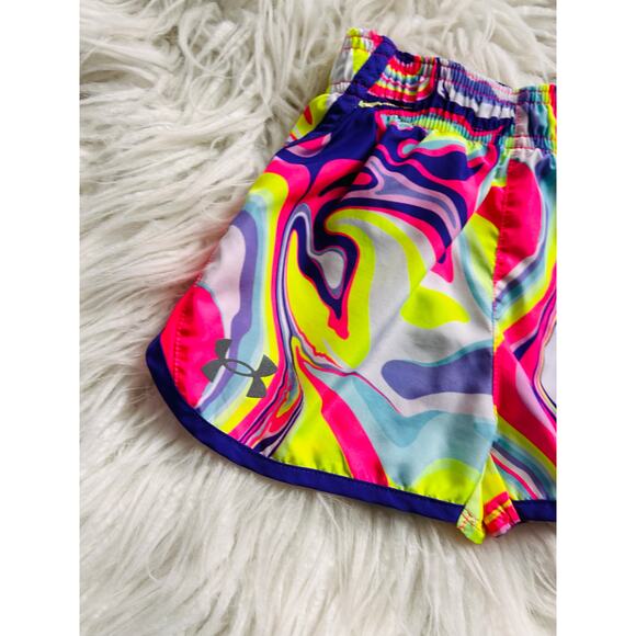 Under Armour Girls Tee & Swirl Athletic Shorts 2-Piece Active Set Multicolor 4/5 - Picture 8 of 11